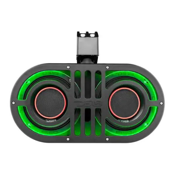 DS18 6.5in Rollcage Soundbar Loaded Built In RGB LED Lights 450 Watts RMS 2x PRO-HY6.4B Included image 4