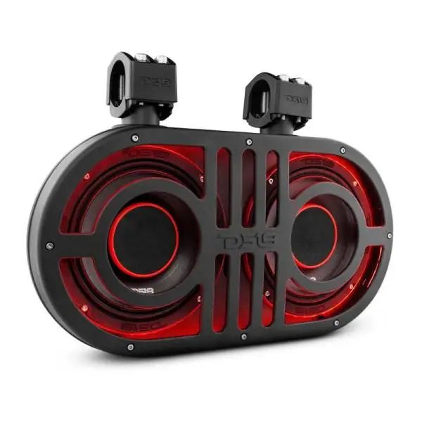 DS18 8in Rollcage Soundbar Loaded Built in RGB LED Lights 500 Watts RMS 2x PRO-HY8.4B Included image 2