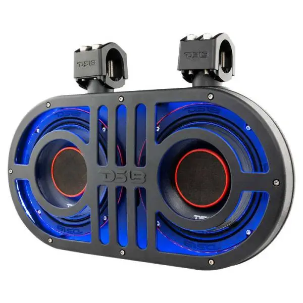 DS18 8in Rollcage Soundbar Loaded Built in RGB LED Lights 500 Watts RMS 2x PRO-HY8.4B Included image 5
