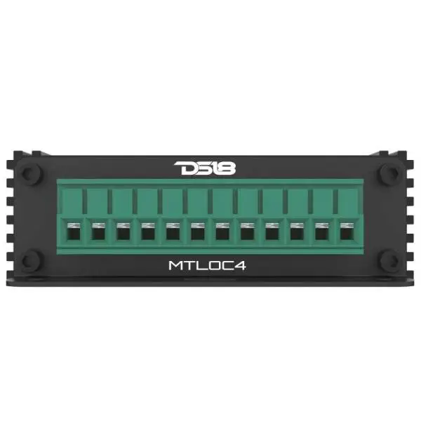 DS18 4-Chnl Speaker Emulator Remote Out Level Matching Controls LED Clip Indicator Hi/Low Converters thumbnail 2