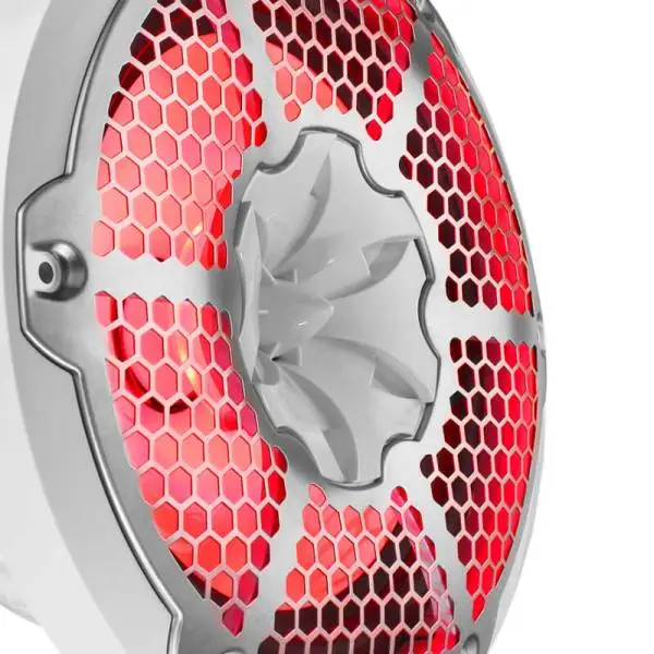 DS18 NXL-M Series Spkr w/ RGB LED Lights 10in 2-Way 200 Watts RMS 4 ohm Wht Grill Detached w/ Cover image 8