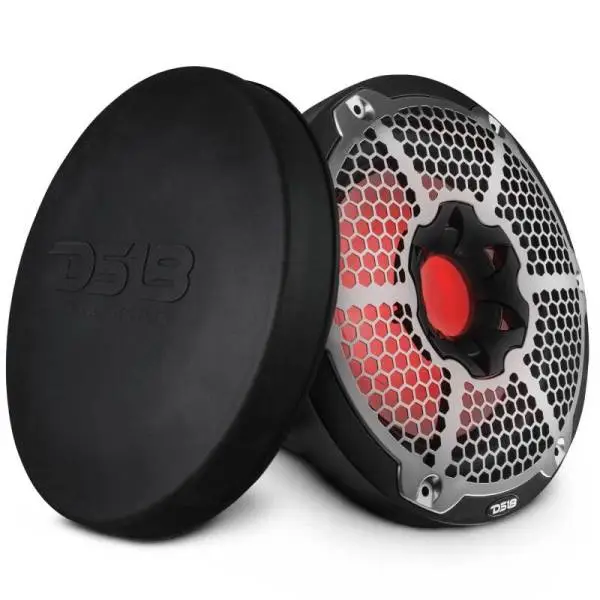 DS18 Subwoofer & Enclosure 10in 300 Watts RMS 4 ohm SVC Black w/ Covers