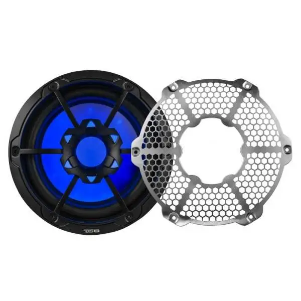 DS18 Subwoofer & Enclosure 10in 300 Watts RMS 4 ohm SVC Black w/ Covers image 3