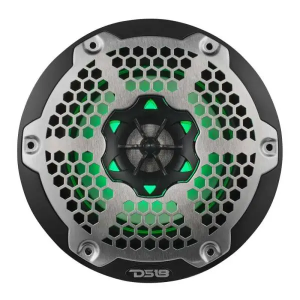 DS18 NXL-M Series Spkr w/ RGB LED Lights 6.5in 2-Way 100 Watts RMS 4 ohm Blk Grill Detached w/ Cover image 5