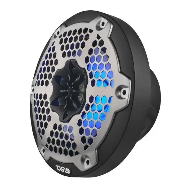 DS18 NXL-M Series Spkr w/ RGB LED Lights 6.5in 2-Way 100 Watts RMS 4 ohm Blk Grill Detached w/ Cover image 7