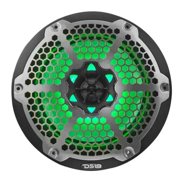 DS18 NXL-M Series Speaker w/ RGB LED Lights 8in 2-Way 125 Watts RMS 4 ohm Black image 2