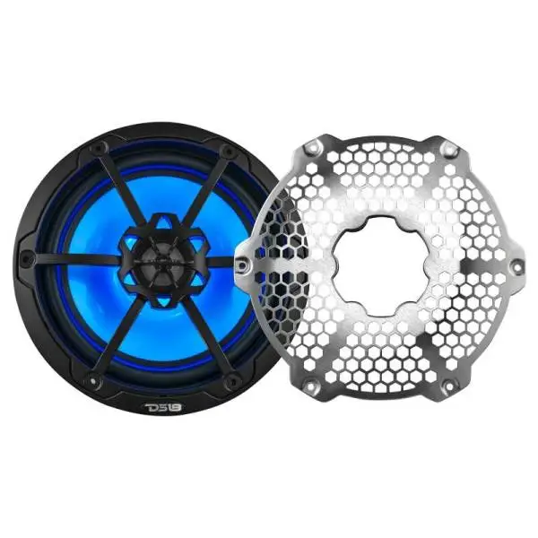 DS18 NXL-M Series Speaker w/ RGB LED Lights 8in 2-Way 125 Watts RMS 4 ohm Black image 3