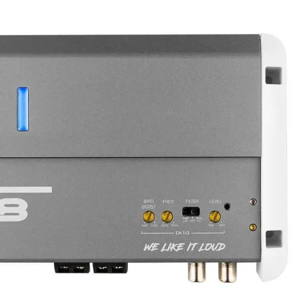 DS18 2-Channel Class-D Amp Full-Range 2x 250 Watts RMS at4 ohm IP55 Waterproof Rating image 3