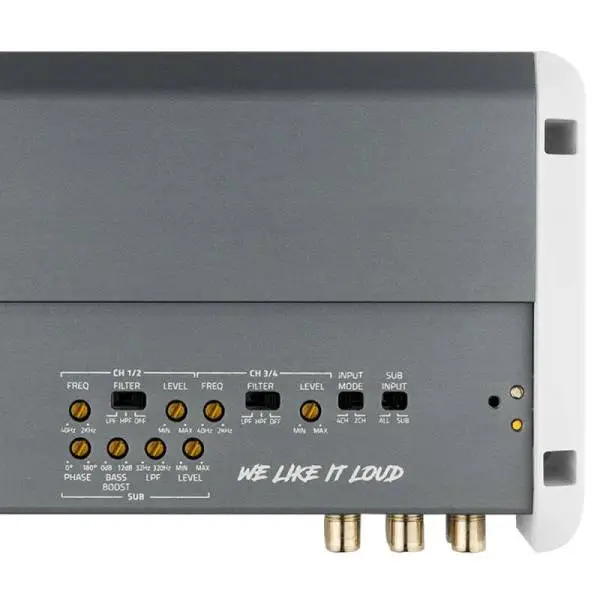 DS18 5-Channel Class-D Amp Full-Range 4 x 180 at4 ohm and 1 x 600 at2 ohm Watts RMS IP55 Waterproof image 4