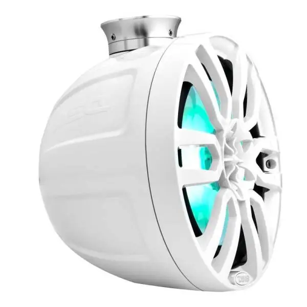 DS18 Compact Towers With Flat And Pole Mounts 8in 125 Watts RMS RGB LED Lights White image 5