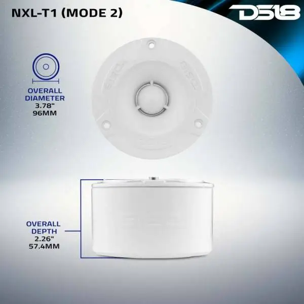 DS18 3.8in 120 Watts RMS 4 ohm 1in Aluminum Vc Super Bullet Tweeter image 9