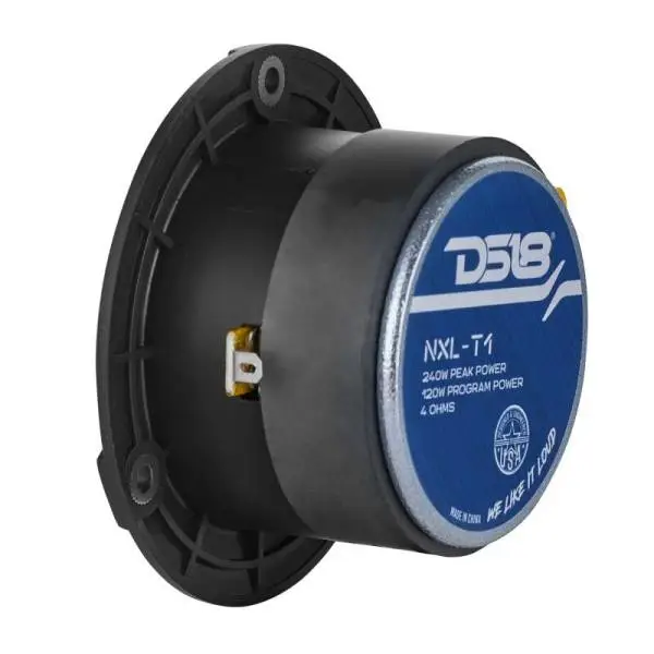 DS18 3.8in 120 Watts RMS 4 ohm 1in Aluminum Vc Super Bullet Tweeter Black image 6