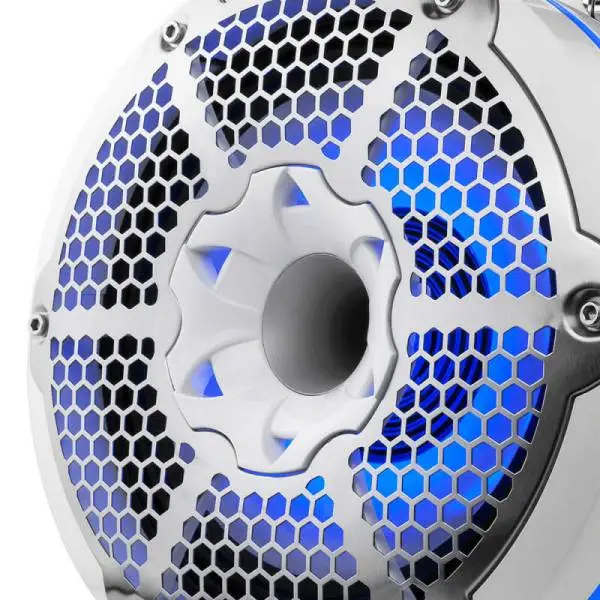 DS18 Tower Speakers Towers Speakers 10in 1in Driver 300 Watts RMS w/ RGB LED Lights White image 6