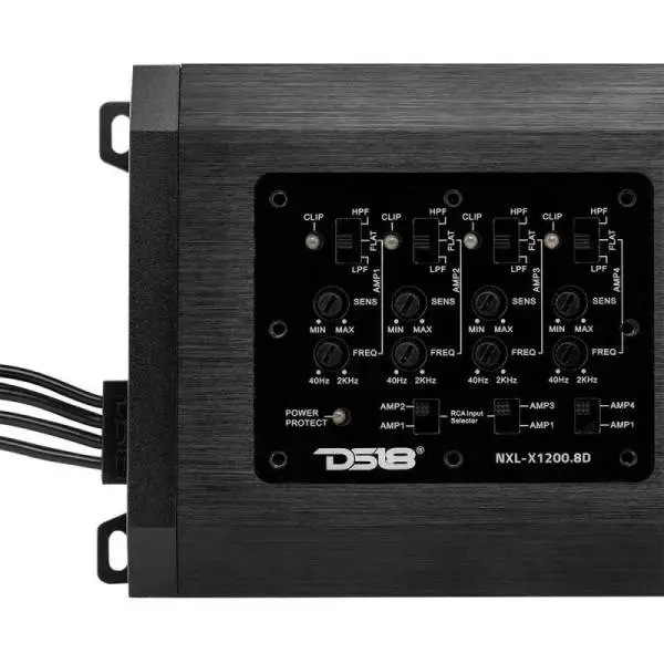 DS18 8-Channel Class-D Amp Full-Range 8 x 150 Watts RMS at4 ohm IP67 Waterproof Rating image 2