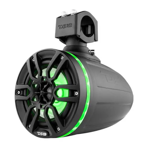 DS18 Tower Speakers 6.5in 100 Watts RMS w/ RGB LED Lights Red image 4