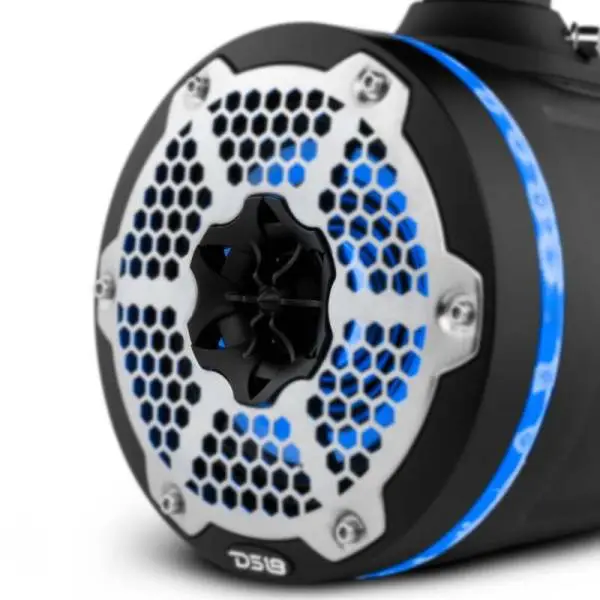 DS18 Tower Speakers 6.5in 1in Driver 150 Watts RMS w/ RGB LED Lights Black image 2