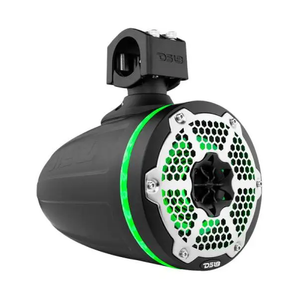 DS18 Tower Speakers 6.5in 1in Driver 150 Watts RMS w/ RGB LED Lights Black image 4