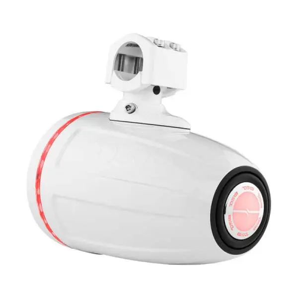 DS18 Tower Speakers 6.5in 1in Driver 150 Watts RMS w/ RGB LED Lights White image 4