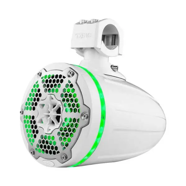 DS18 Tower Speakers 6.5in 1in Driver 150 Watts RMS w/ RGB LED Lights White image 5