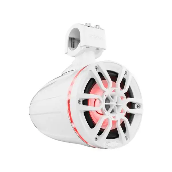 DS18 Tower Speakers 6.5in 100 Watts RMS w/ RGB LED Lights White image 6