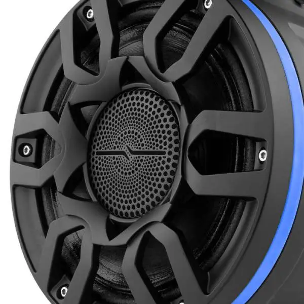 DS18 Compact Pro Towers 8in 250 Watts RMS RGB LED Lights PRO-HY8.4B Included Cover Included White image 2