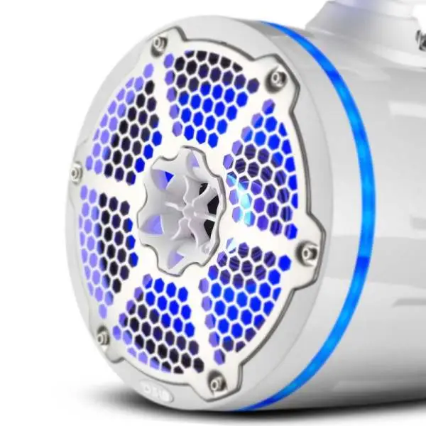 DS18 Towers With Built In Driver And Passive Radiator Tower 8in 1in 180 Watts RMS RGB LEDs White image 5