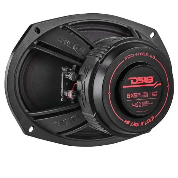 DS18 6x9in 250 Watts RMS 4 ohm Mid-Range Loudspeaker w/ Water Resistant Cone image 2