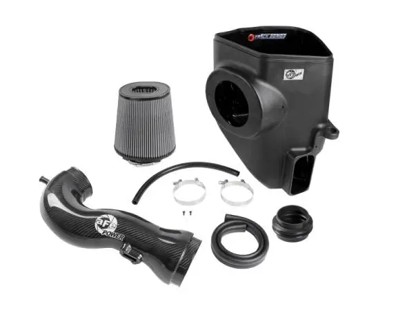 aFe 19-21 GM Trucks 5.3L/6.2L Track Series Carbon Fiber Cold Air Intake System W/ Pro Dry S Filters thumbnail 4