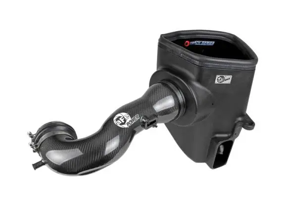 aFe 19-21 GM Trucks 5.3L/6.2L Track Series Carbon Fiber Cold Air Intake System W/ Pro Dry S Filters thumbnail 5