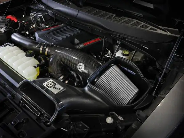 aFe 21-24 Ford F150 Raptor Track Series Carbon Fiber Cold Air Intake System w/ Pro DRY S Filter thumbnail 2