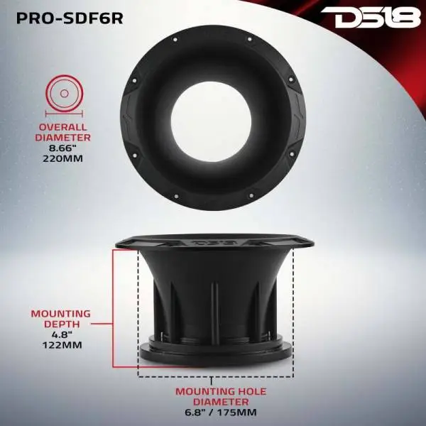 DS18 6.5in Bolt On Round Loudspeaker Horn Diffuser image 7