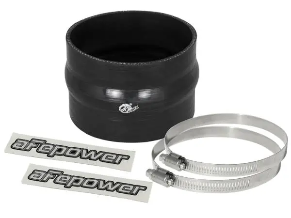 aFe Magnum FORCE Intake Coupling Kit (4 IN ID x 3 IN L) Straight Coupler w/ Hump - Black