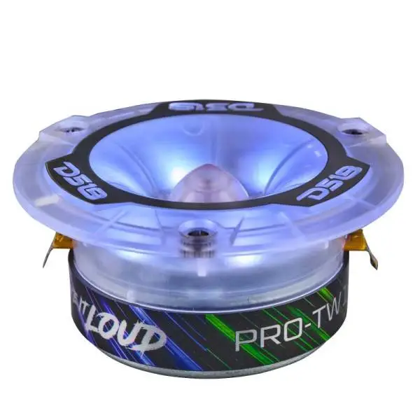 DS18 3.8in Super Bullet Tweeter 120 Watts RMS 1in Aluminum Vc 4 ohm Digital LED Lights image 4