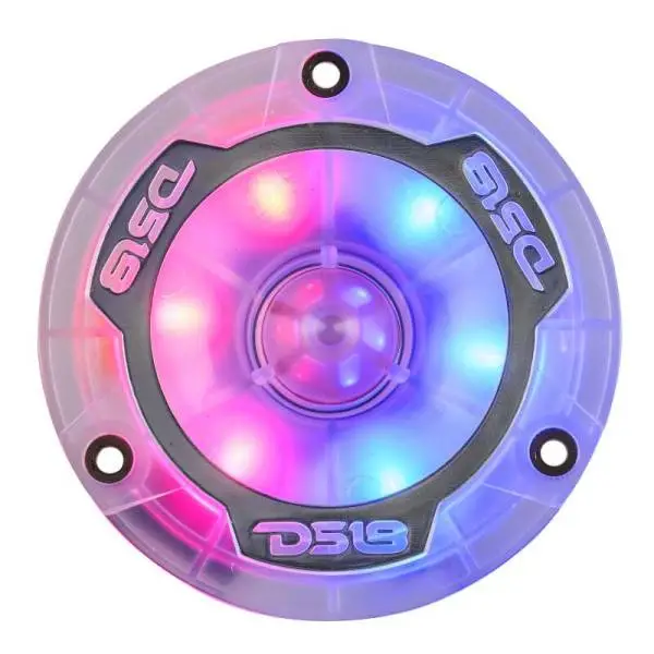 DS18 3.8in Super Bullet Tweeter 120 Watts RMS 1in Aluminum Vc 4 ohm Digital LED Lights image 5