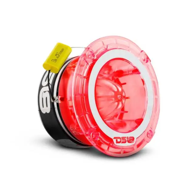 DS18 4.5in Super Bullet Tweeter 280 Watts RMS 1.75in Titanium Vc 4 ohm RGB LED Lights image 8