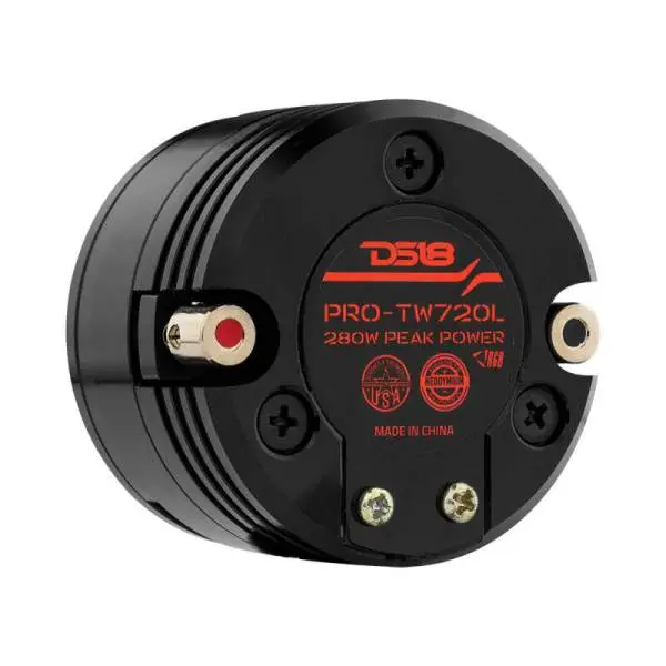 DS18 1.6in High Compression Neodymium Super Bullet Tweeter 140 Watts RMS 1in w/ RGB LED Lights image 2