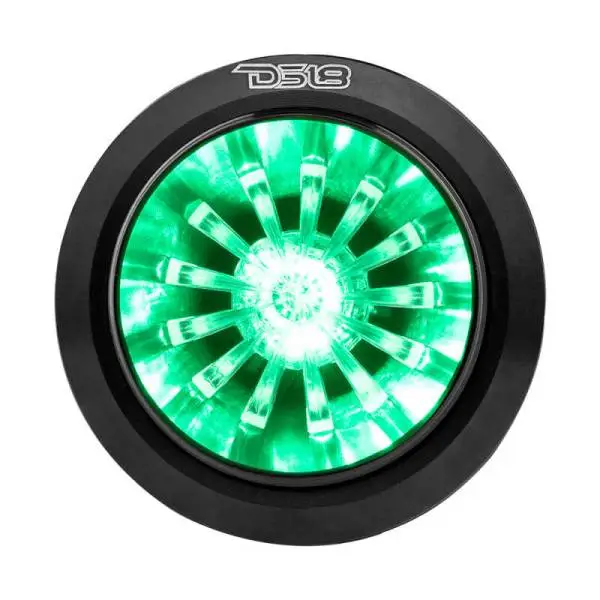 DS18 1.6in High Compression Neodymium Super Bullet Tweeter 140 Watts RMS 1in w/ RGB LED Lights image 3