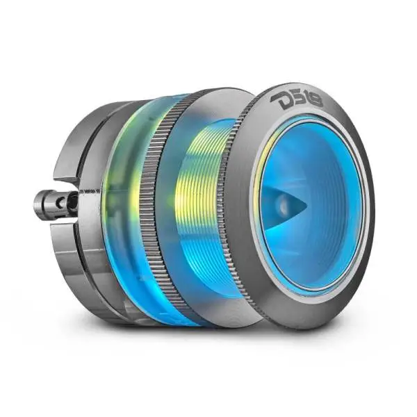 DS18 2.3in Super Bullet Tweeter 100 Watts RMS 1in Titanium Vc 4 ohm Digital LED Lights