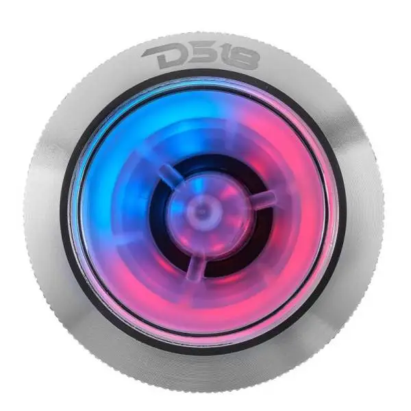 DS18 2.3in Super Bullet Tweeter 100 Watts RMS 1in Titanium Vc 4 ohm Digital LED Lights image 5