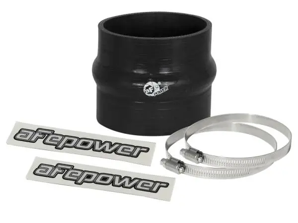 aFe Magnum FORCE Intake Coupling Kit (3-1/4IN ID to 3-1/8IN ID x 3IN L)Straight Coupler w Hump Black