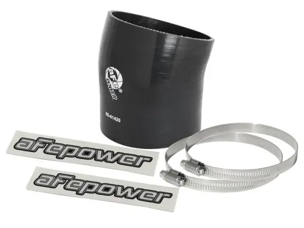 aFe Magnum FORCE Intake Coupling Kit (4-1/4 IN ID to 3-7/8 IN ID x 17 Deg.) Elbow Coupler - Black