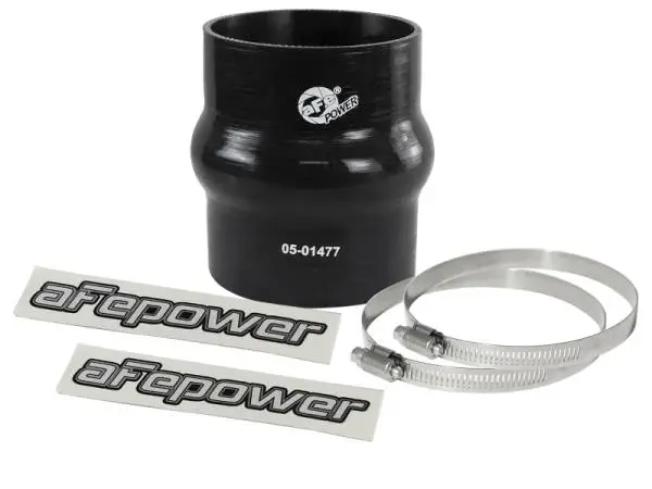 aFe Magnum FORCE Intake Coupling Kit (3-1/8 IN ID x 4 IN L) Straight Coupler w/ Hump - Black