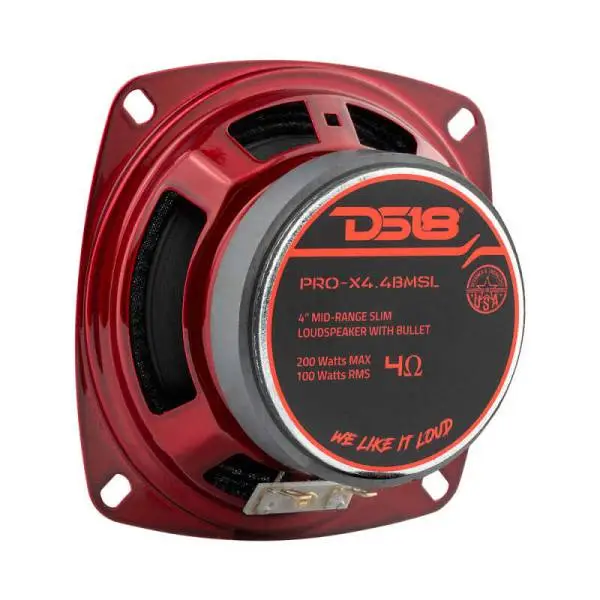 DS18 4in 100 Watts RMS 4 ohm Mid-Range Bullet Shallow Loudspeaker image 2