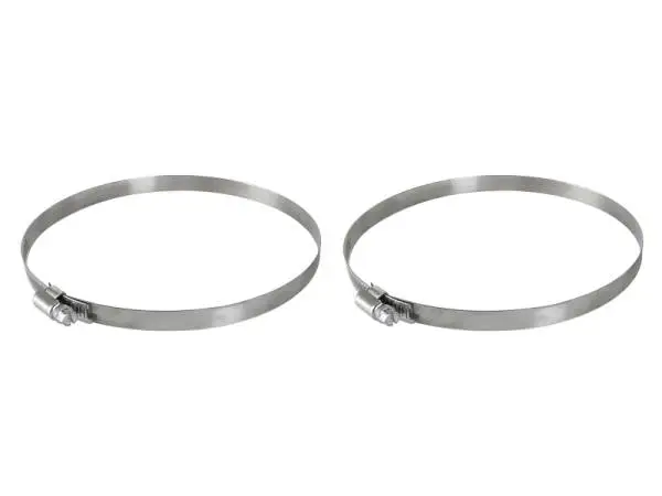 aFe Magnum FORCE Worm Gear Hose Clamps - 4-1/8in to 7in ID (Pair)