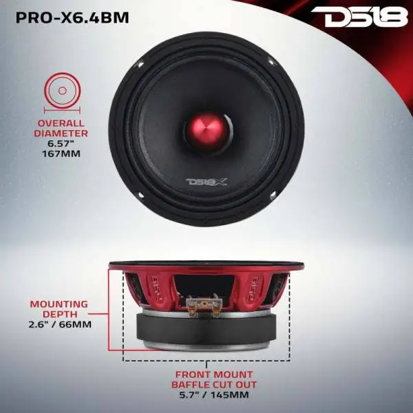 DS18 Pro-X Package w/ Pair of PRO-X6.4BM and a Pair of PRO-TW1X/BK thumbnail 3