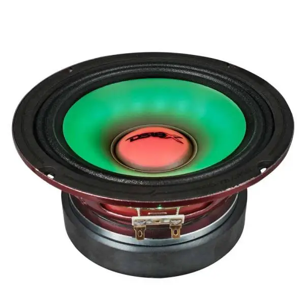 DS18 6.5in 250 Watts RMS 4ohm Mid Range Loudspeaker w/Translucent Dust Cap and Cone w/RGB LED Lights thumbnail 3