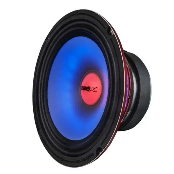 DS18 8in 275 Watts RMS 4 ohm Mid Range Loudspeaker w/ Translucent Dust Cap and Cone w/RGB LED Lights thumbnail 6
