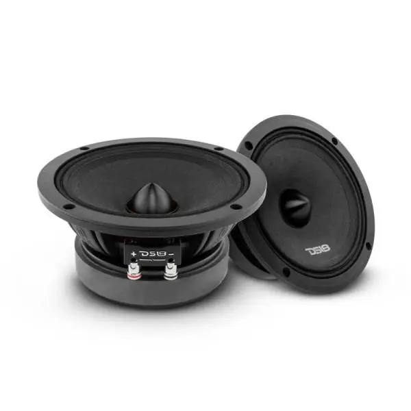 DS18 6.5in 300 Watts RMS 4 ohm Neodymium and Ferrite Magnet Bullet Mid-Range Loudspeaker