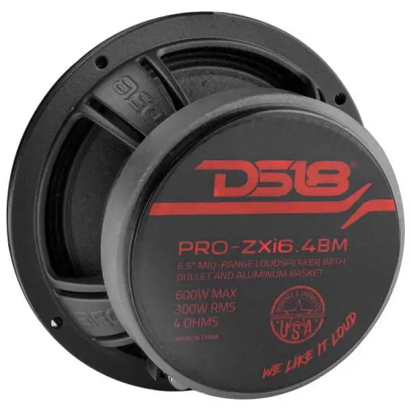 DS18 6.5in 300 Watts RMS 4 ohm Neodymium and Ferrite Magnet Bullet Mid-Range Loudspeaker thumbnail 3