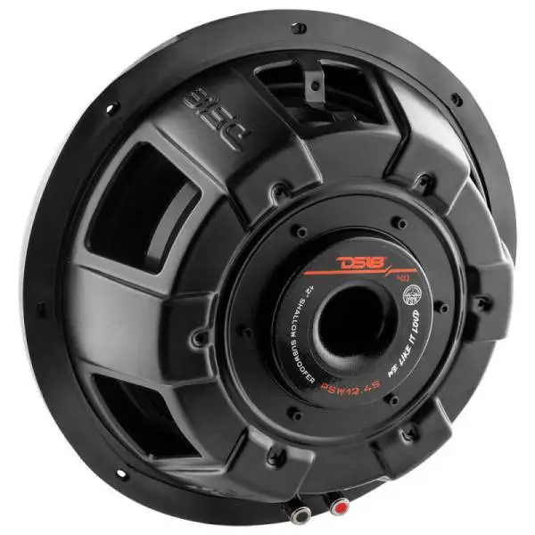 DS18 12in 600 Watts RMS 4 ohm SVC Shallow Mount Water Resistant Subwoofer image 2